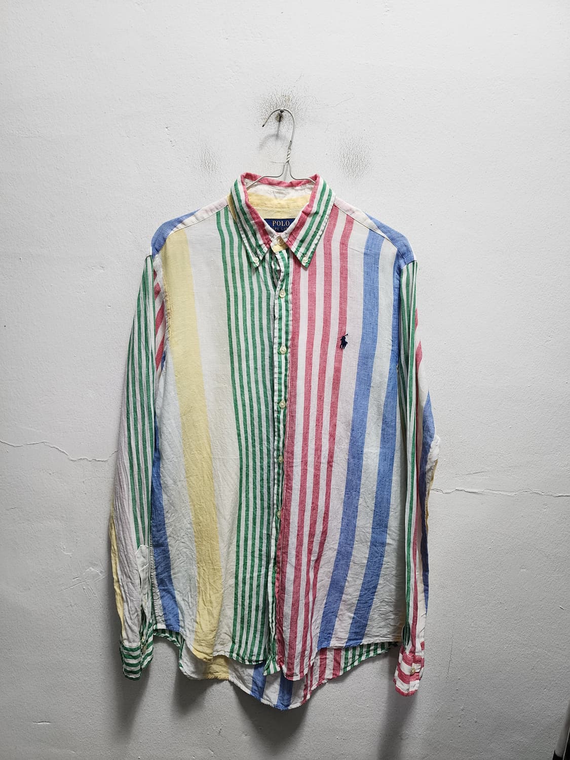 폴로 랄프로렌 린넨 스트라이프 셔츠 상품이미지1