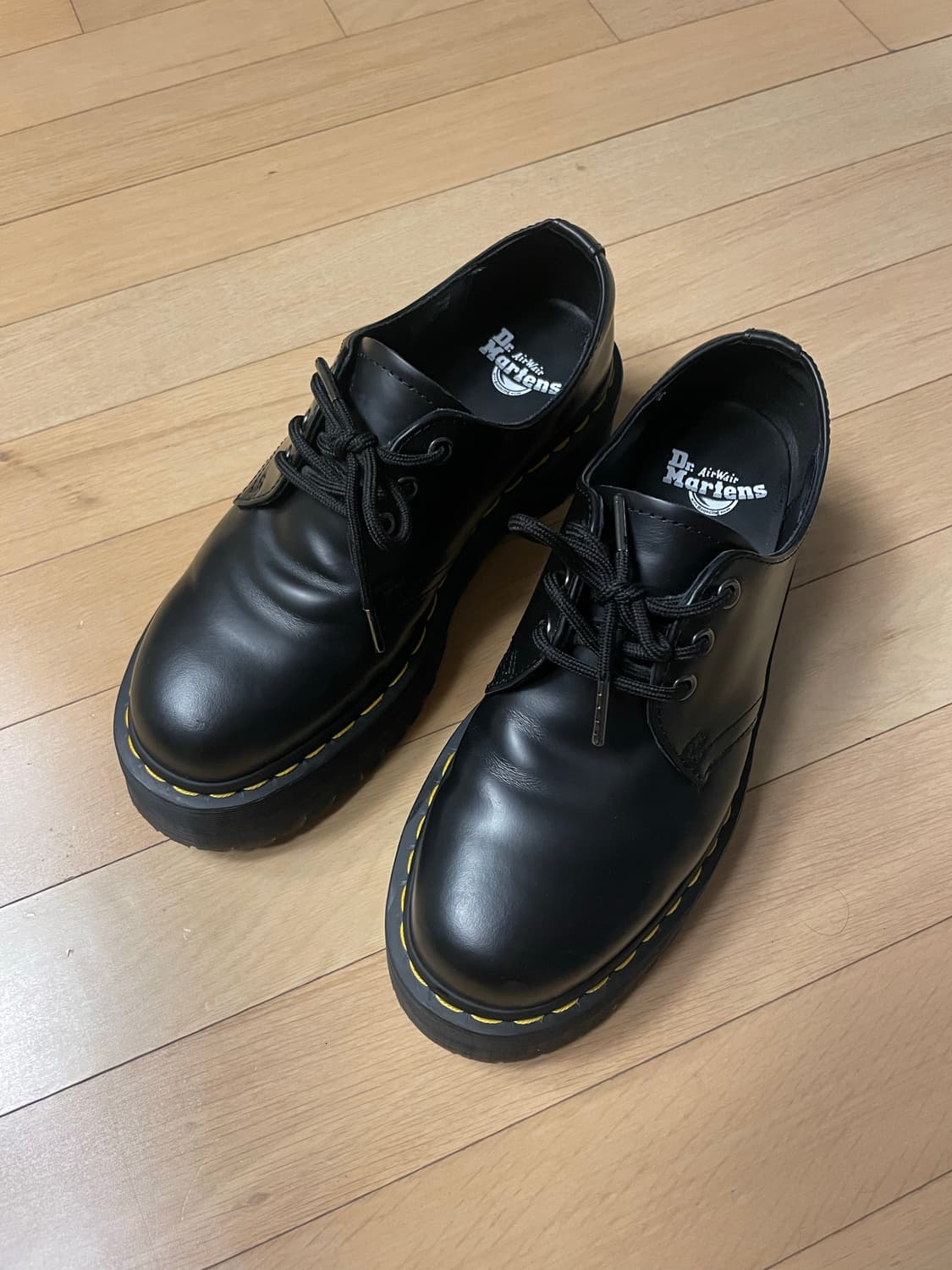 닥터마틴 더비 1461 쿼드 블랙 uk7 상품이미지1