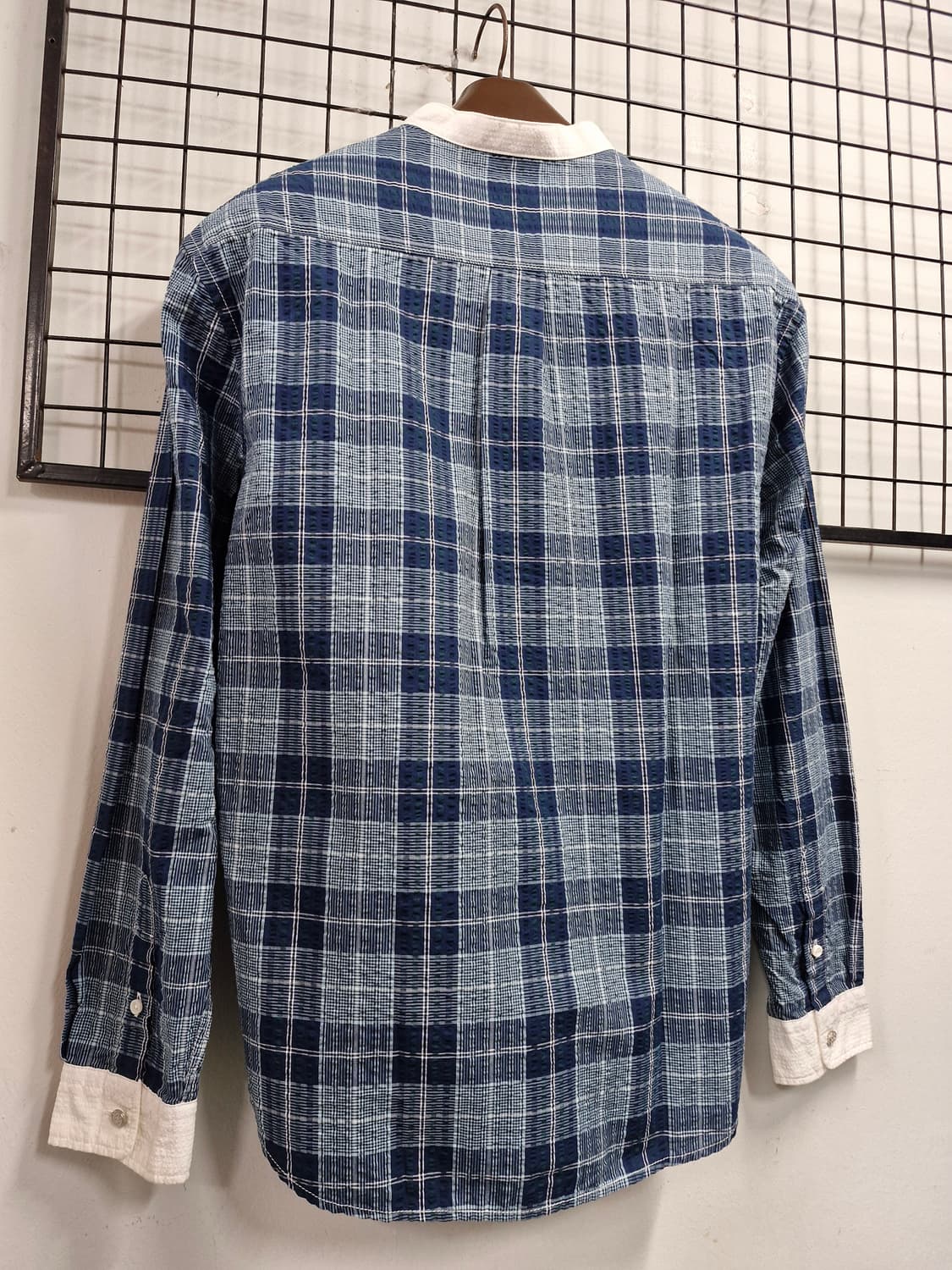 95M 커스텀멜로우 체크 긴팔 셔츠. 상품이미지7