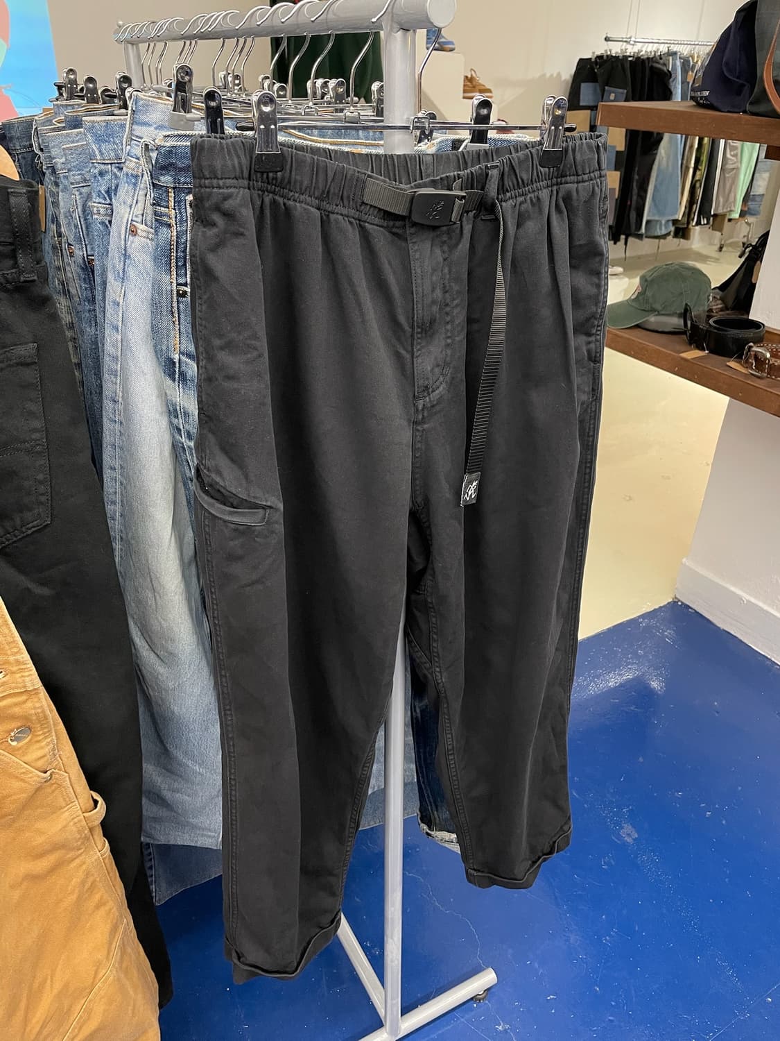 Gramicci 그라미치 블랙 버클 팬츠 상품이미지5