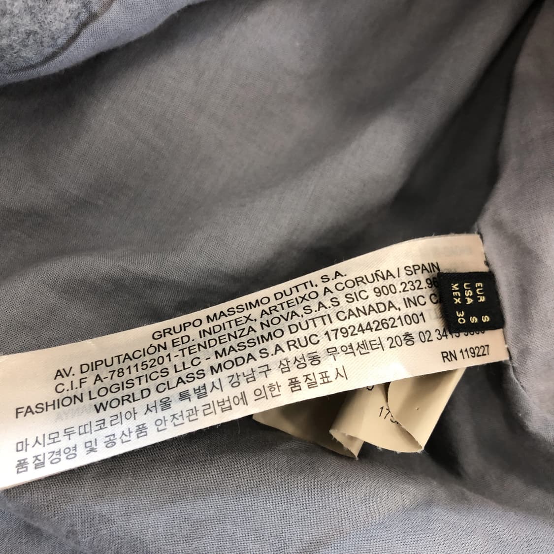 마시모두띠 이탈리안얀 캐시미어 후드코트 S 상품이미지7