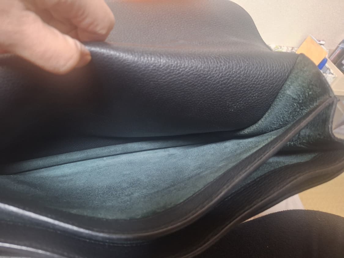 에르메스 삭아데페슈 남성 서류가방 블랙 | 정품 | 상태좋음 상품이미지6