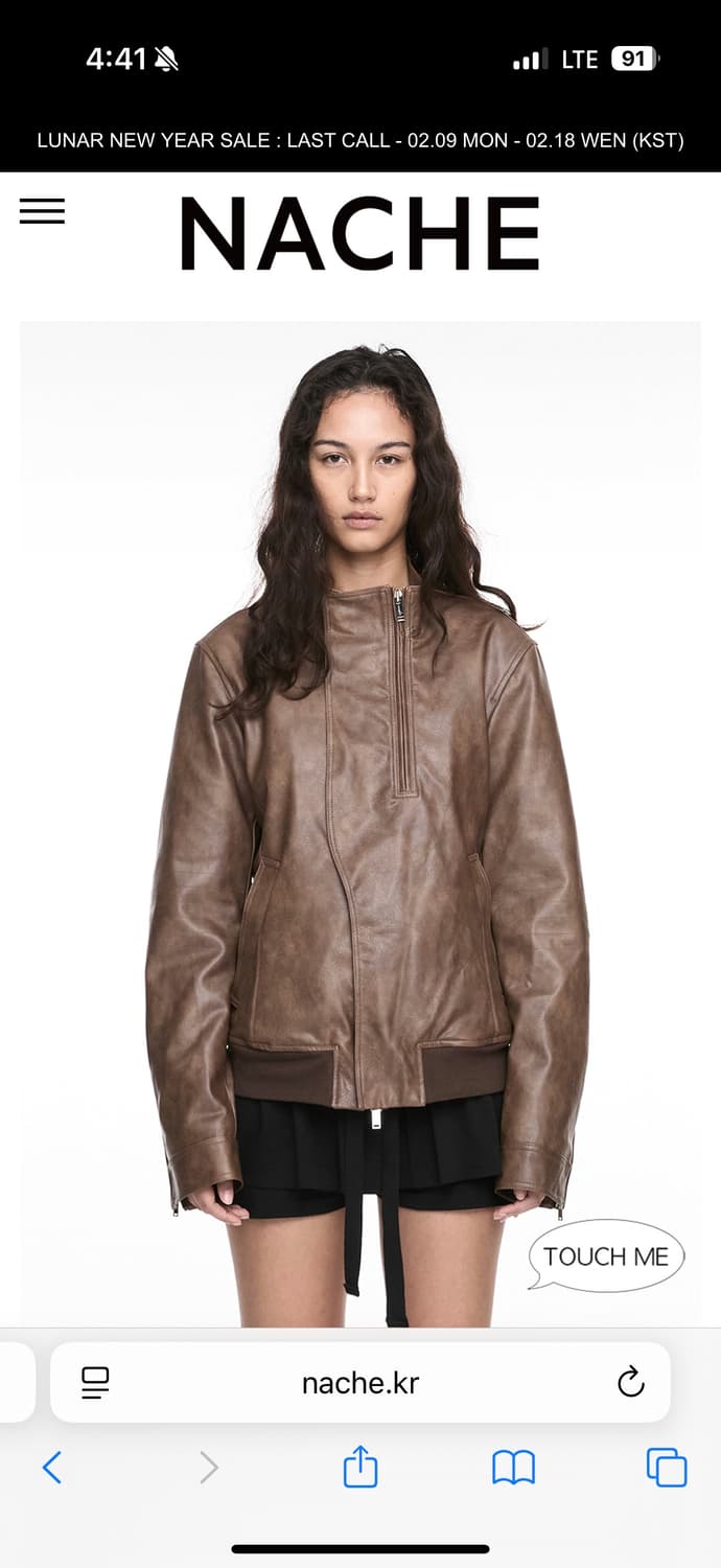 Nache LEATHER SHEARLING JACKET 상품이미지1