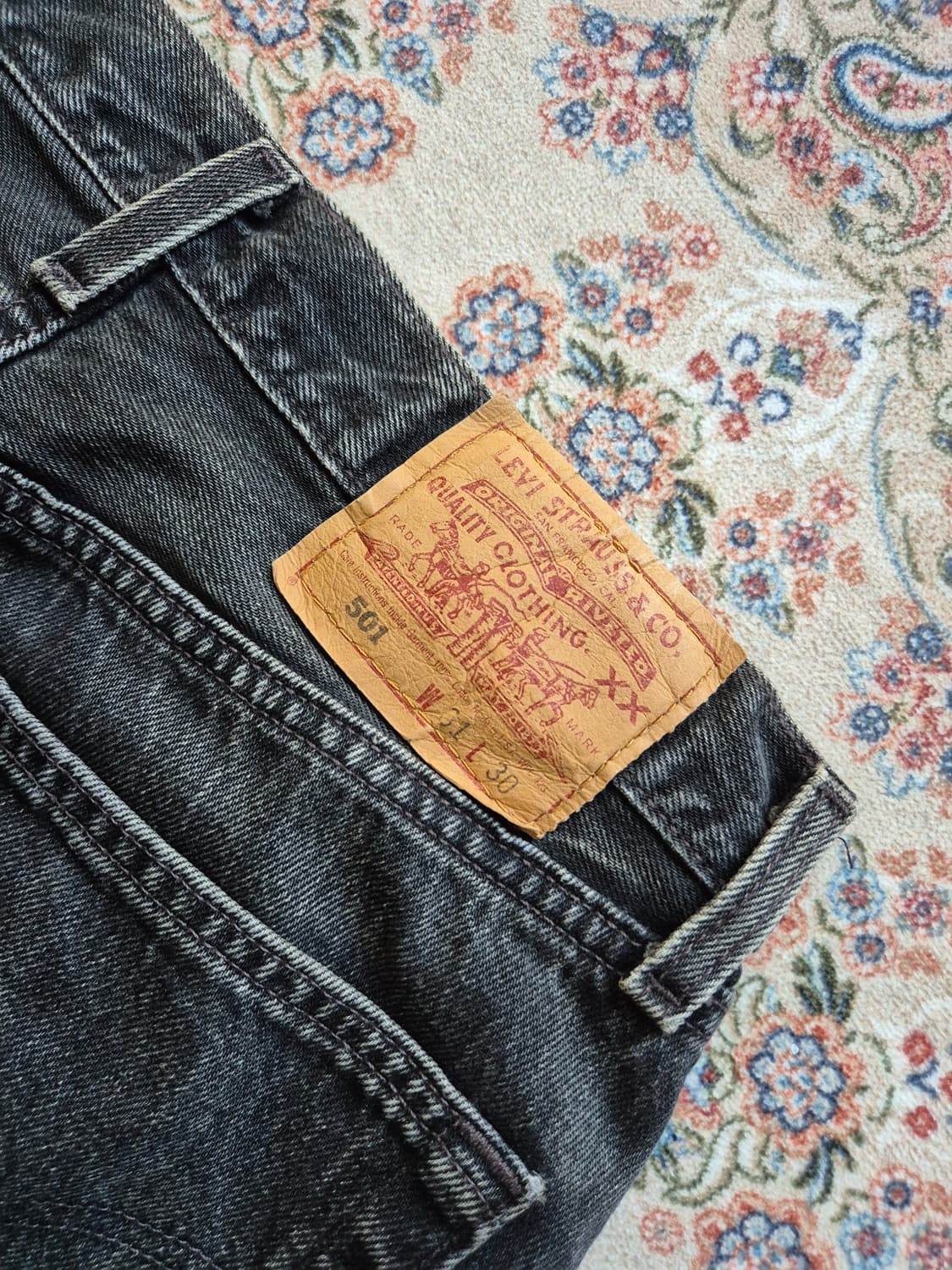 90s 미국 제조 501 흑청 상품이미지7