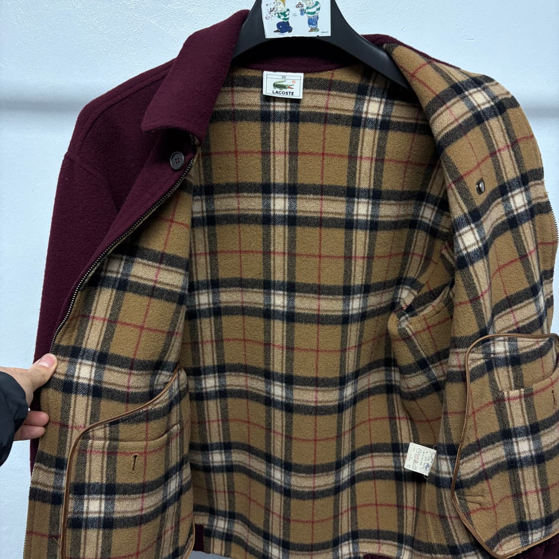 빈티지 라코스테 울 집업 상품이미지3