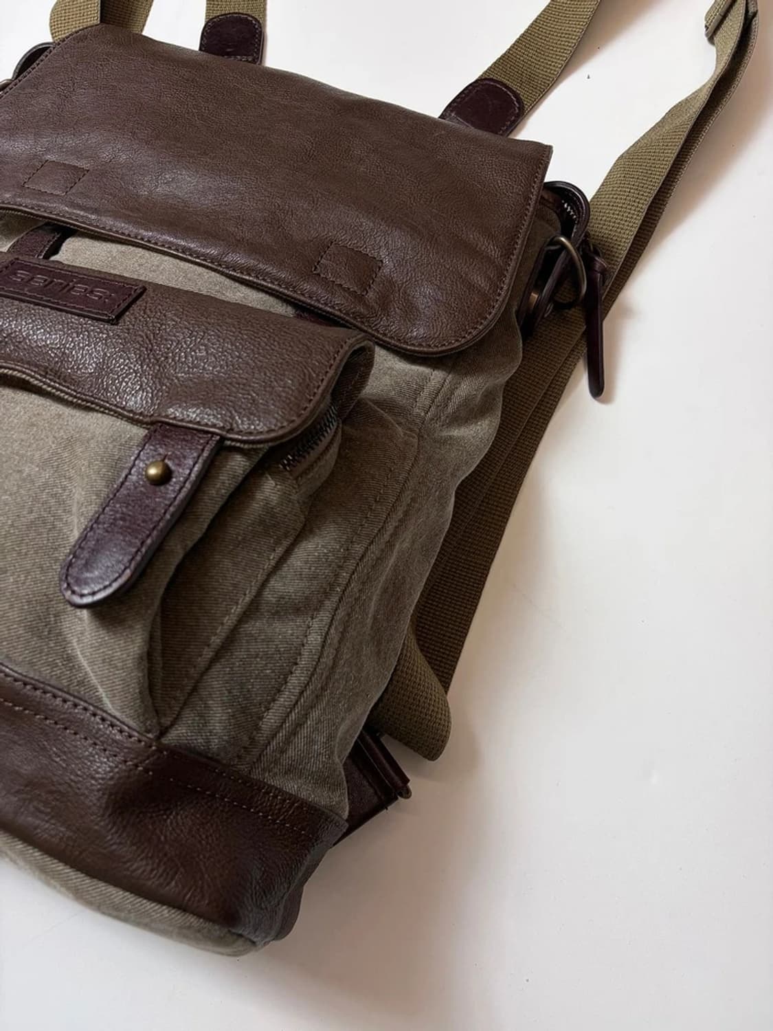 시리즈 아메카지 빈티지드 캔버스 백팩 Q1541 상품이미지4