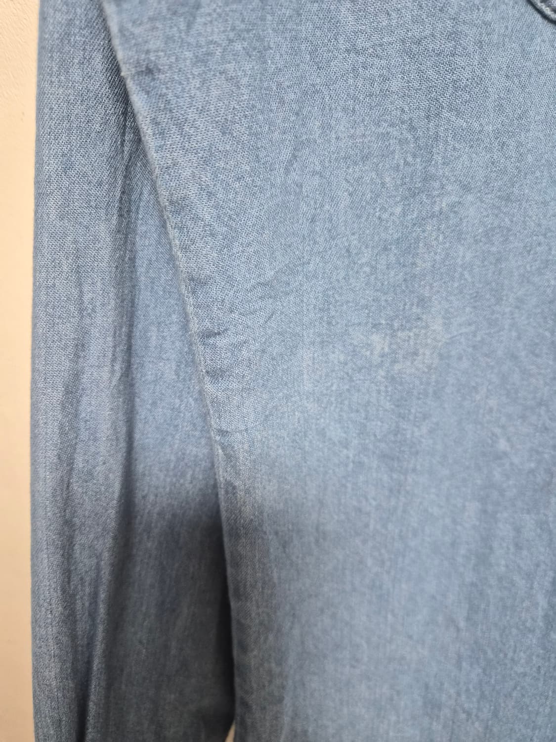 칼하트Carhartt 카라 배색 데님 셔츠 L - S238 상품이미지5