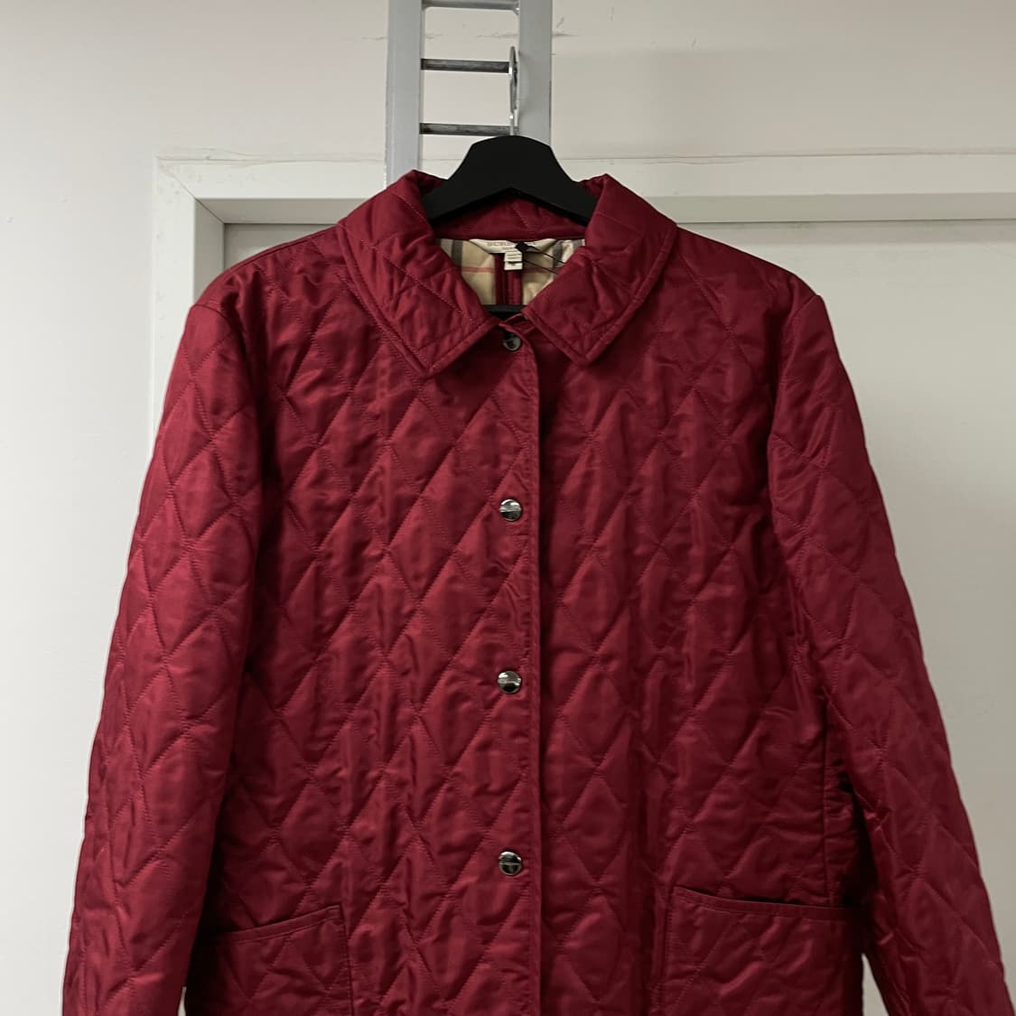 버버리 퀄팅 자켓 레드 M(W) 상품이미지2