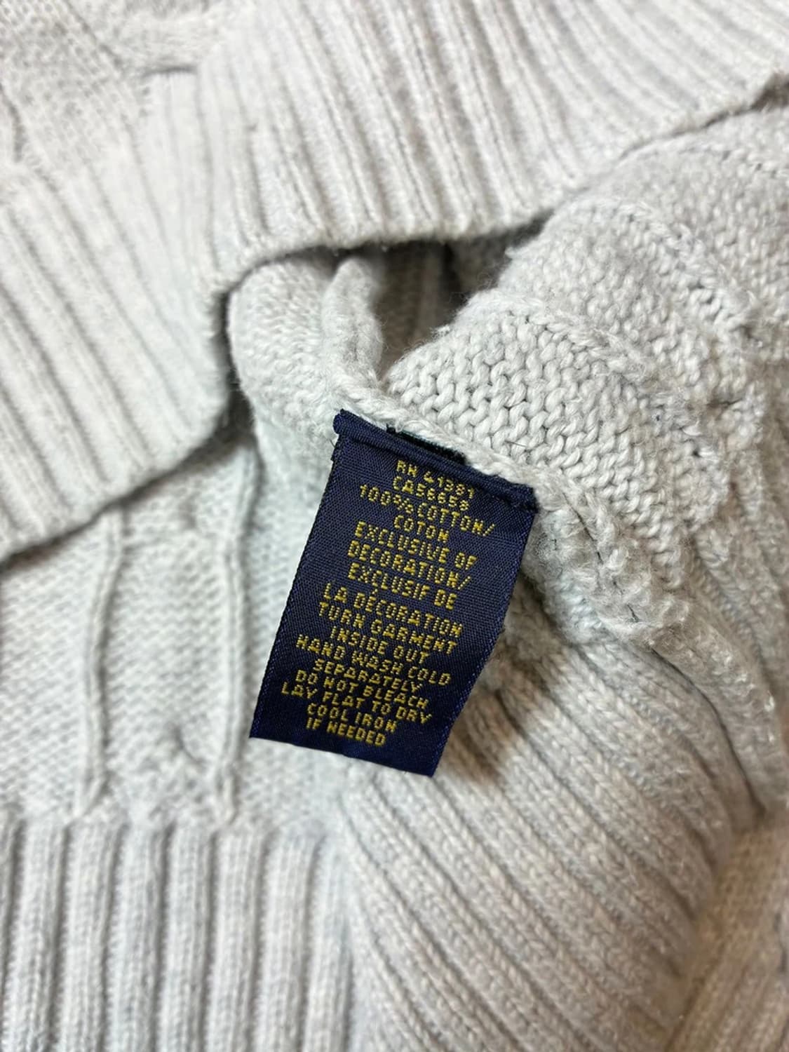 폴로 랄프로렌 10's 코튼 꽈배기 니트 PN7708 상품이미지7