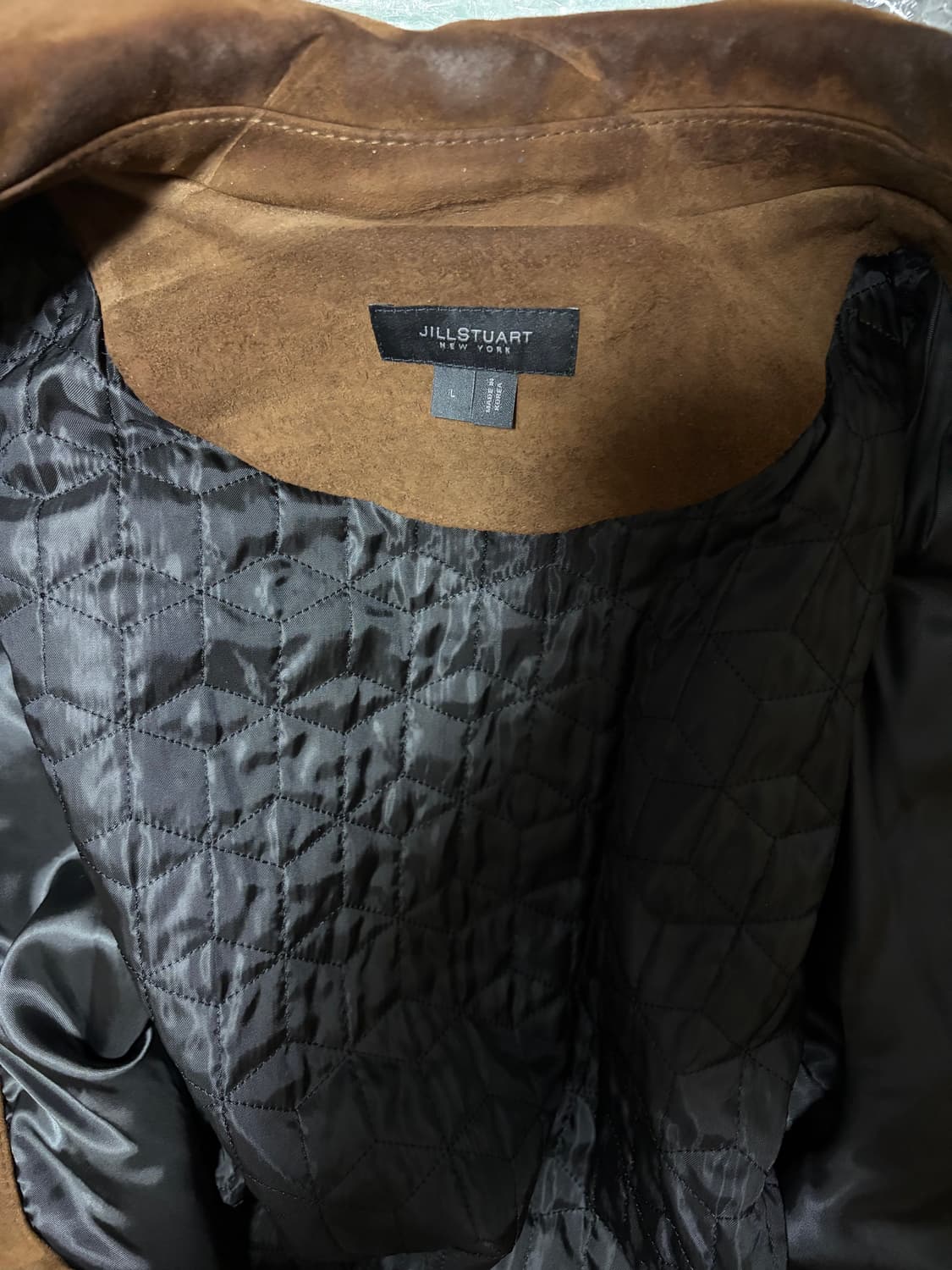 질스튜어뉴욕 스웨이드 가죽자켓 L 상품이미지2