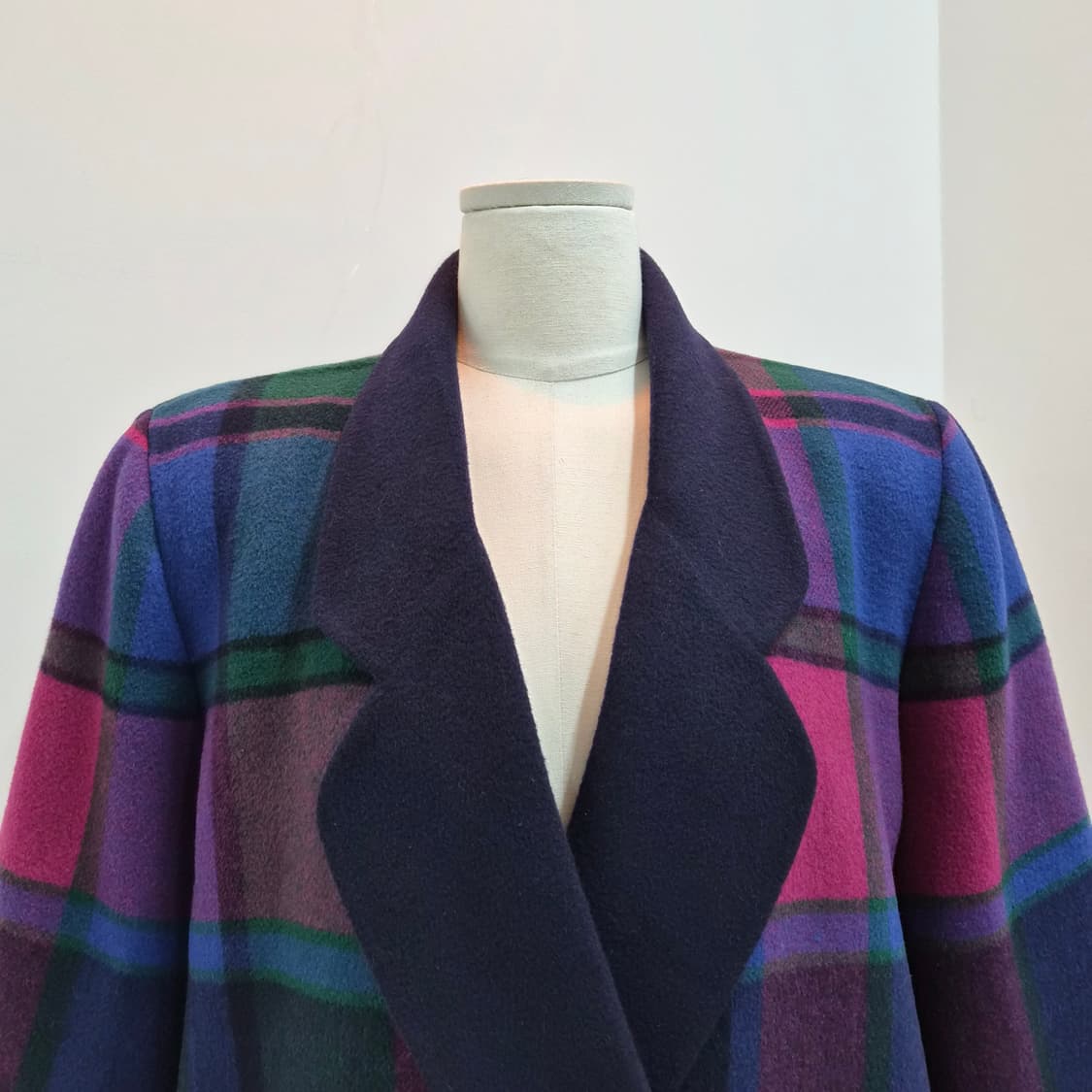 울90% 멀티 체크 하이퀄리티 코트 상품이미지4