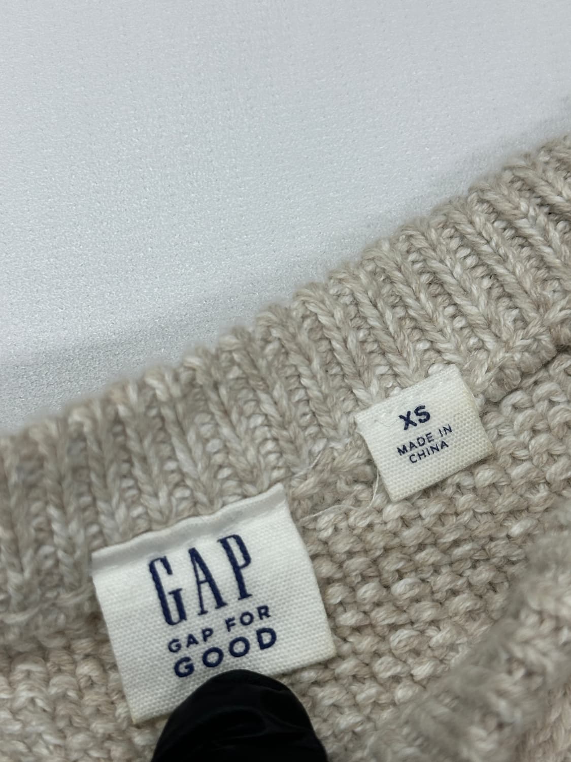 재팬 GAP 아이보리 꽈배기 니트 그런지 히피 에스닉 가을 겨울 이너 상품이미지6