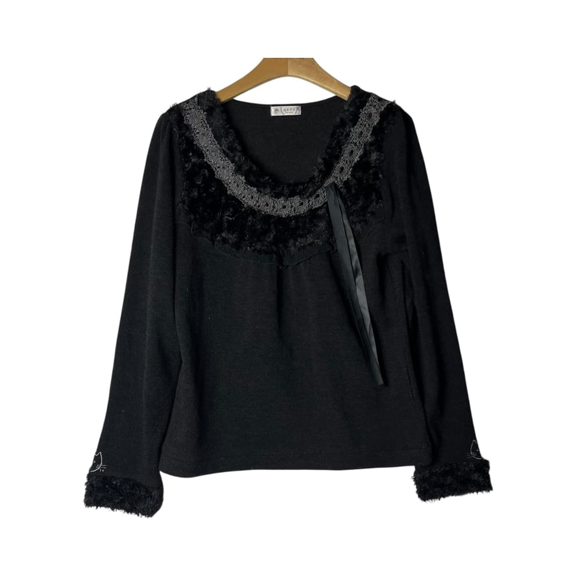 [Axes femme] 엑시즈팜 네코 퍼 니트 상품이미지1