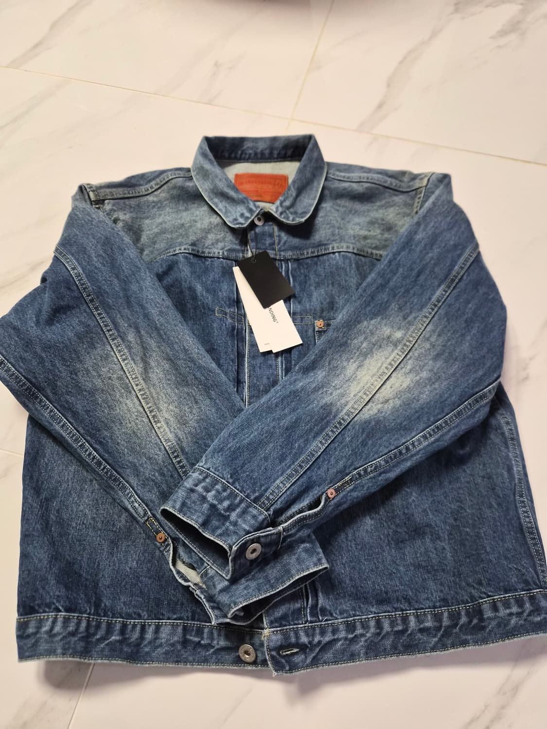 아웃스탠딩 W.W. II SELVEDGE 미디엄블루 셋업 M,S 사이즈 상품이미지2