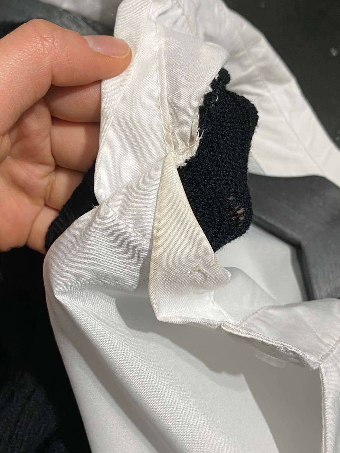 Japanese vtg 니트 셔츠 레이어드 니트 상품이미지4