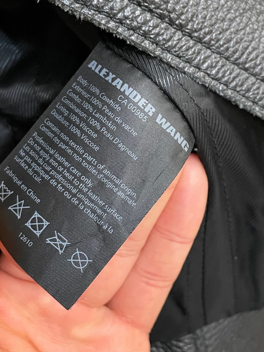 알렉산더 왕 소가죽 바이커 자켓 상품이미지10