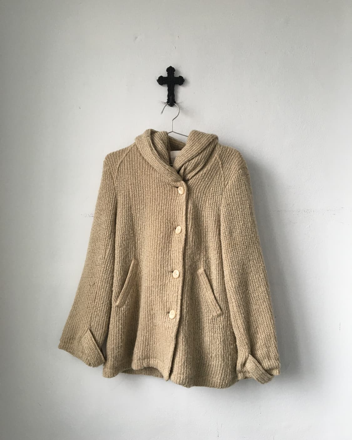 Hood knitted jacket 상품이미지2