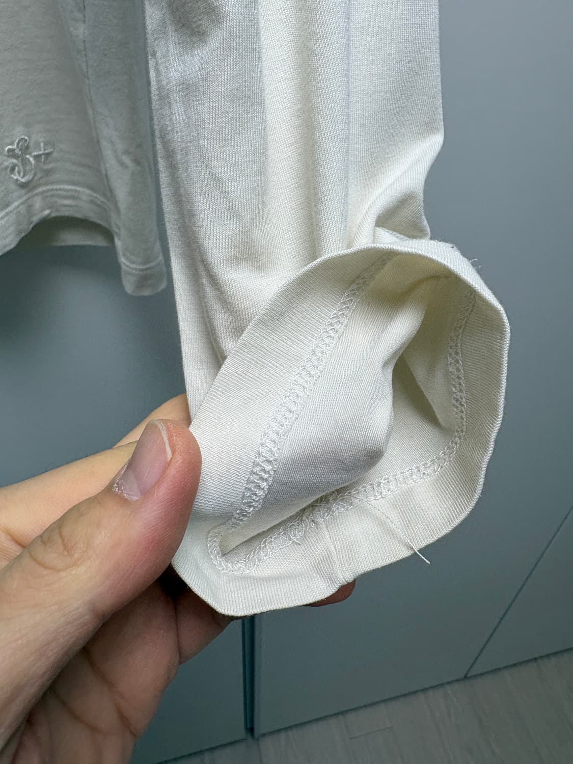 질샌더 아이보리 목티 상품이미지5
