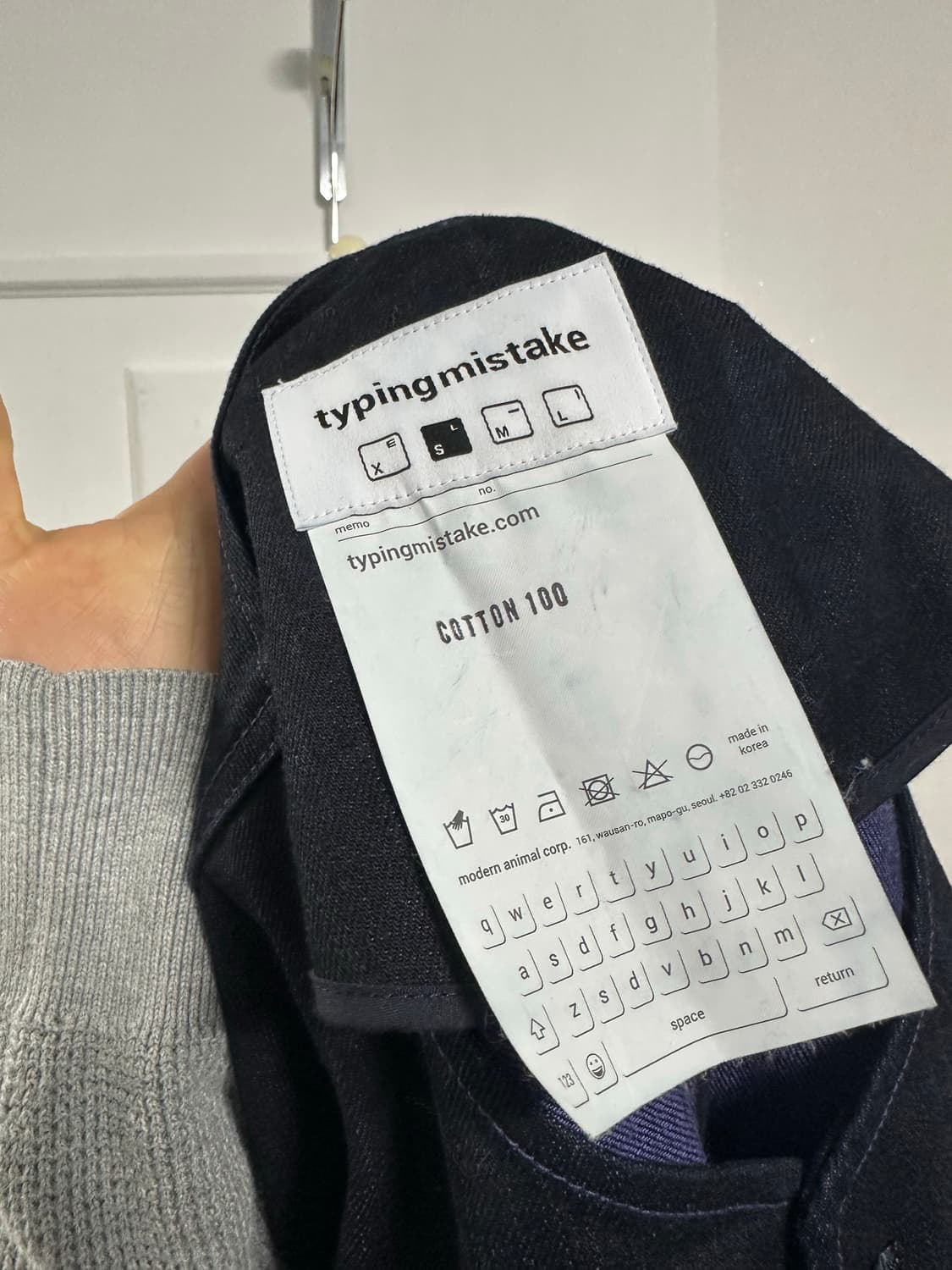 타이핑미스테이크 인디고 집업 트러커 상품이미지3