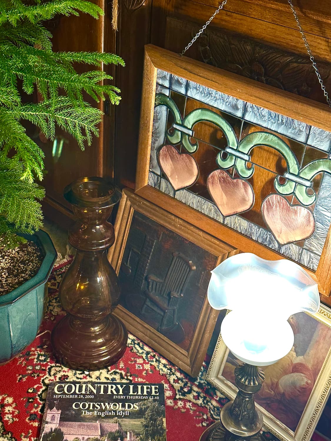 영국 앤틱 핸드크래프트 스테인드글라스 썬캐처 패널 상품이미지7