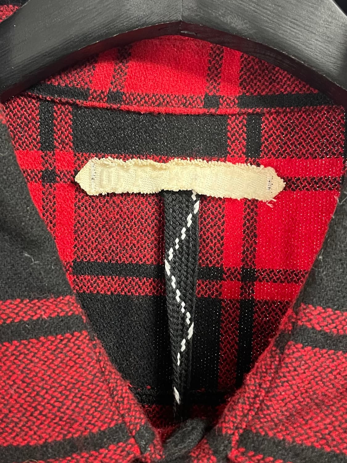 오프화이트 체크 플란넬 셔츠 (on.568) 상품이미지6