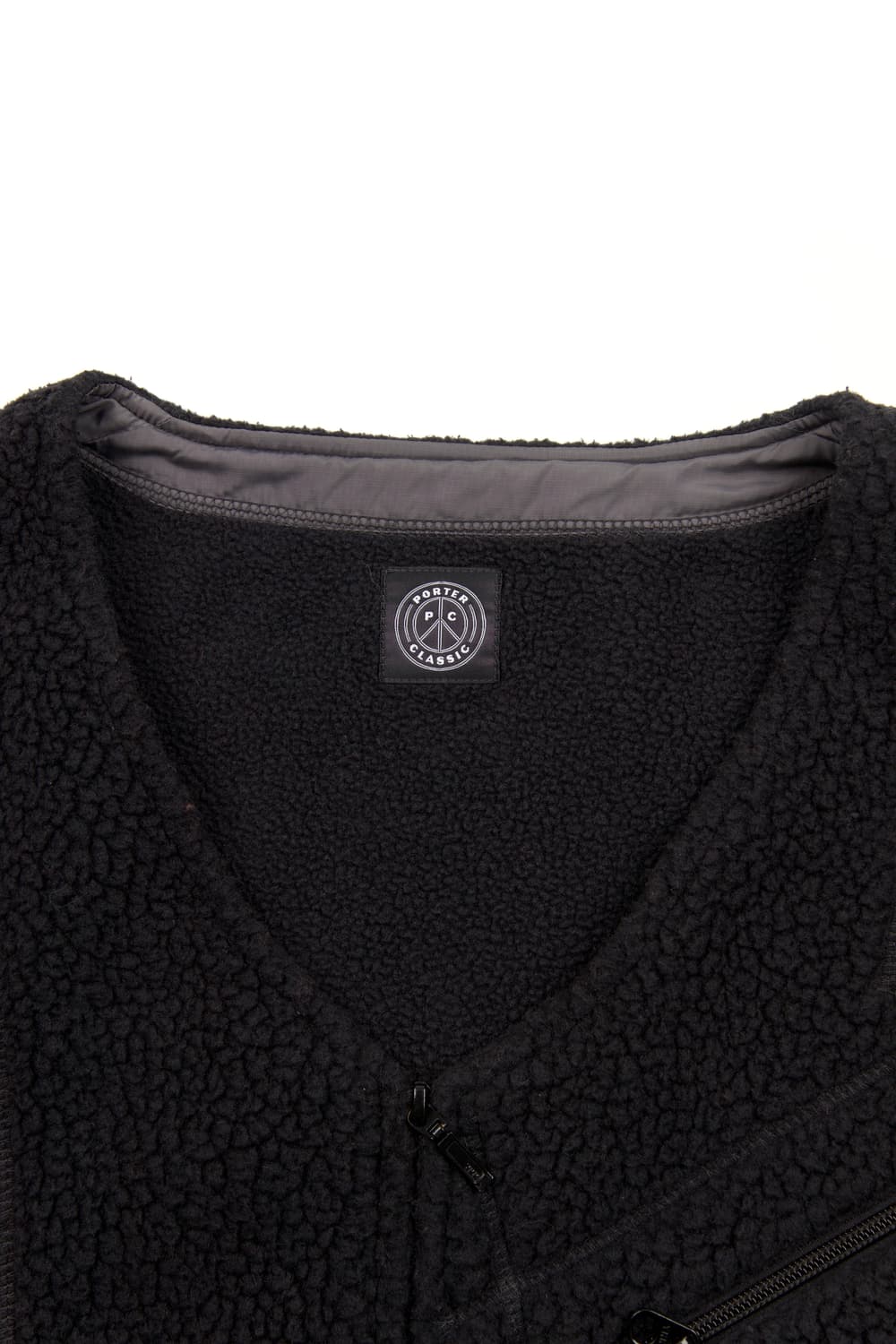 Porter Classic 플리스 집 가디건 블랙 상품이미지3