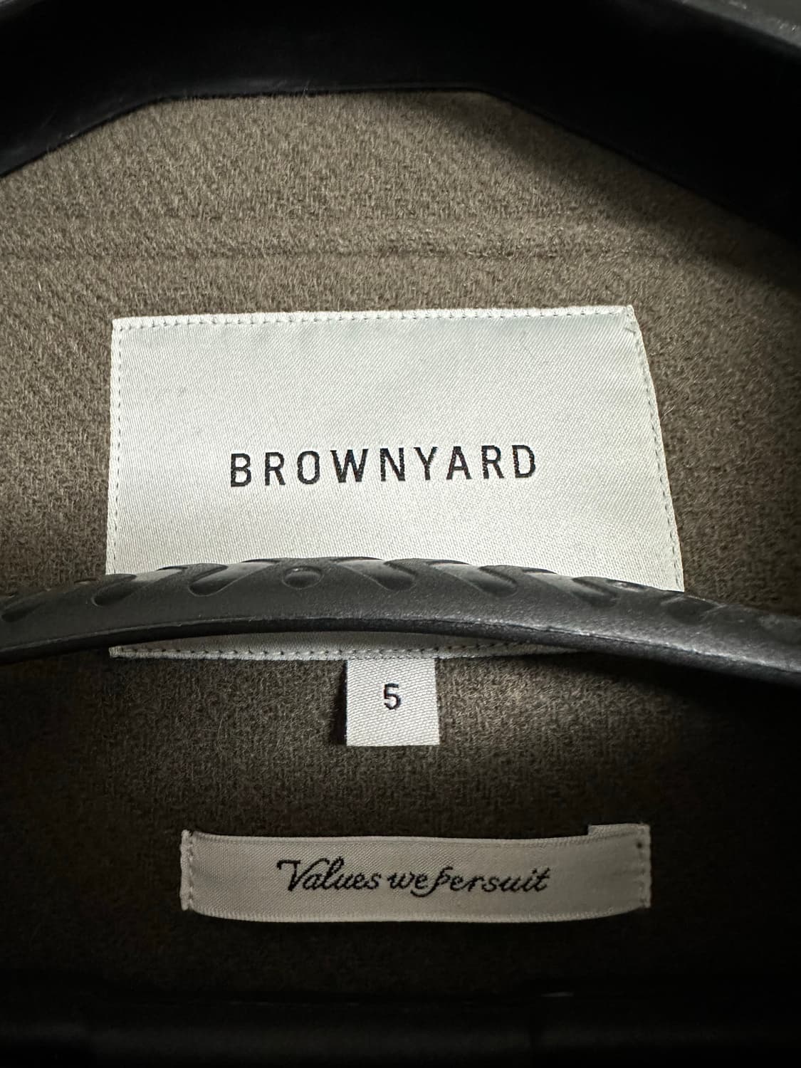 브라운야드 24fw 더플 코트 (올리브그레이) 5사이즈 상품이미지5