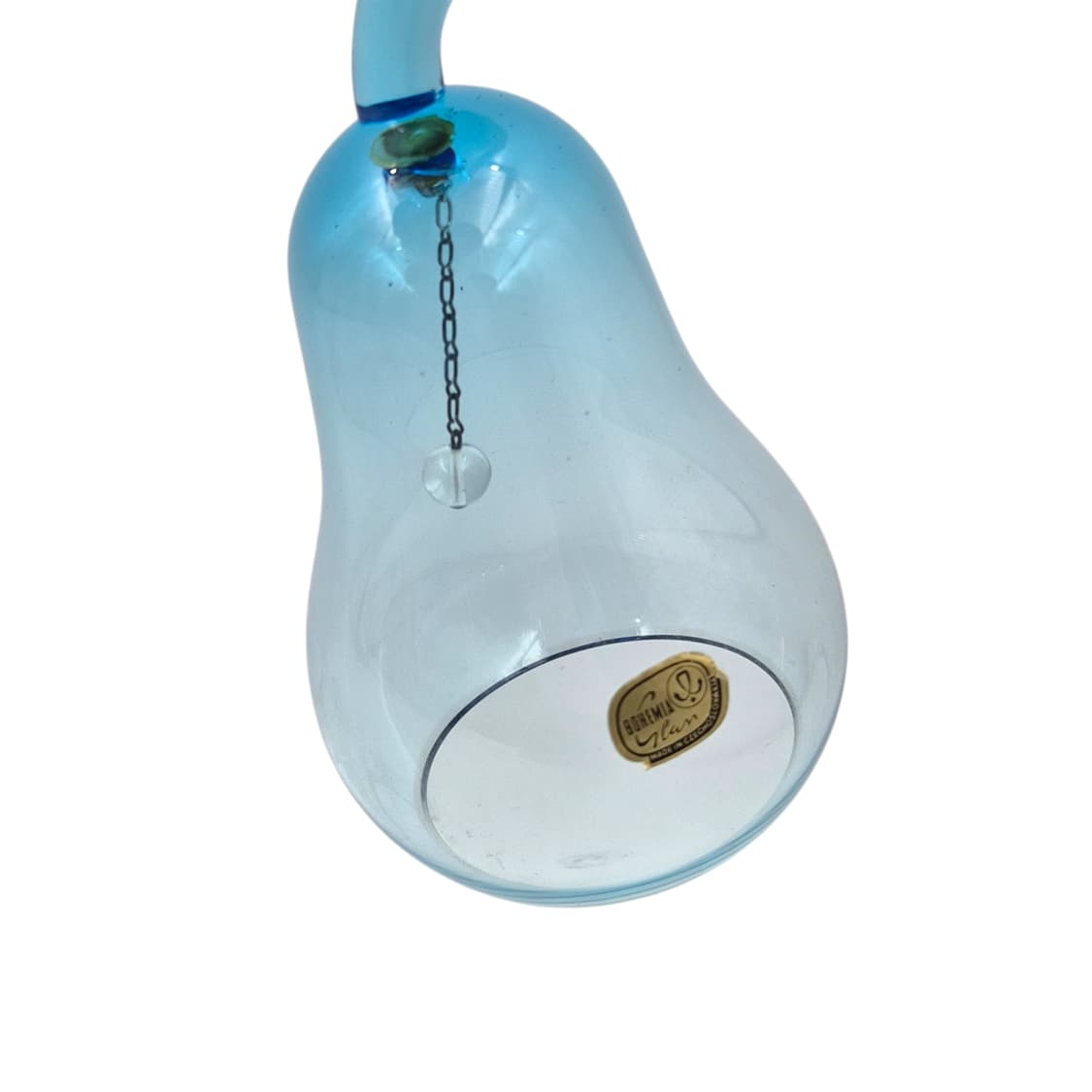 80s 체코 보헤미아 서양배 글라스 벨 상품이미지2