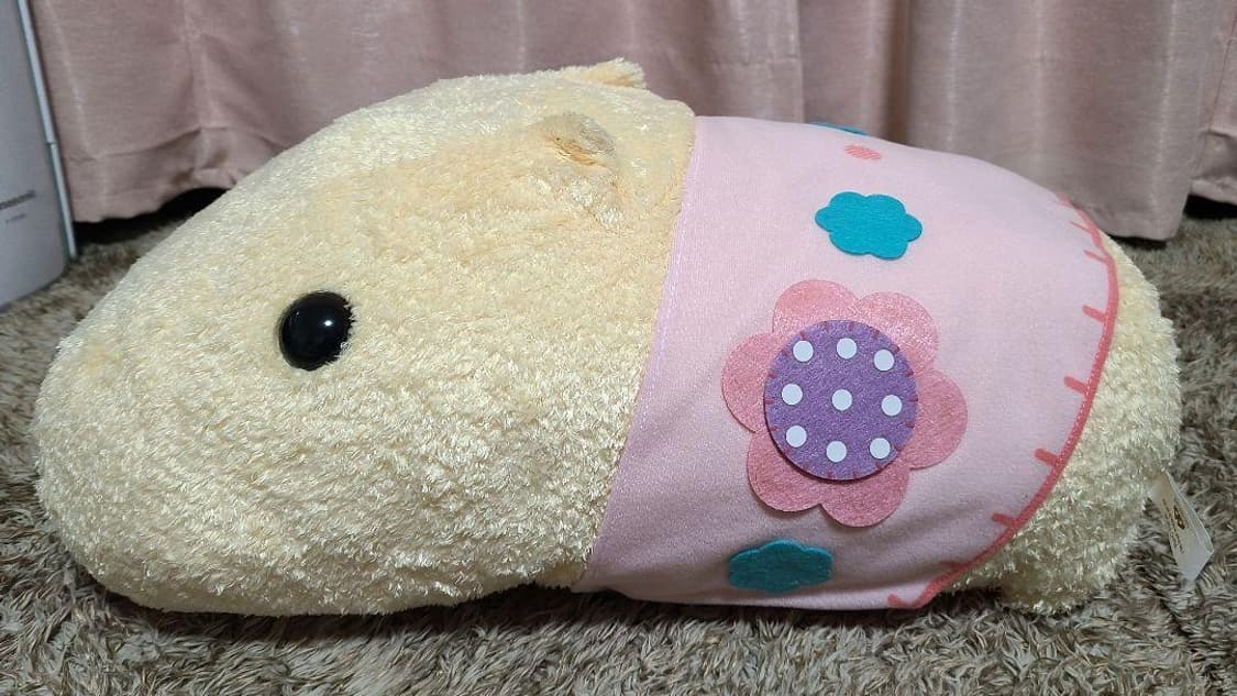 산엑스 카피바라상 화이트상 50cm 대형 인형 상품이미지5