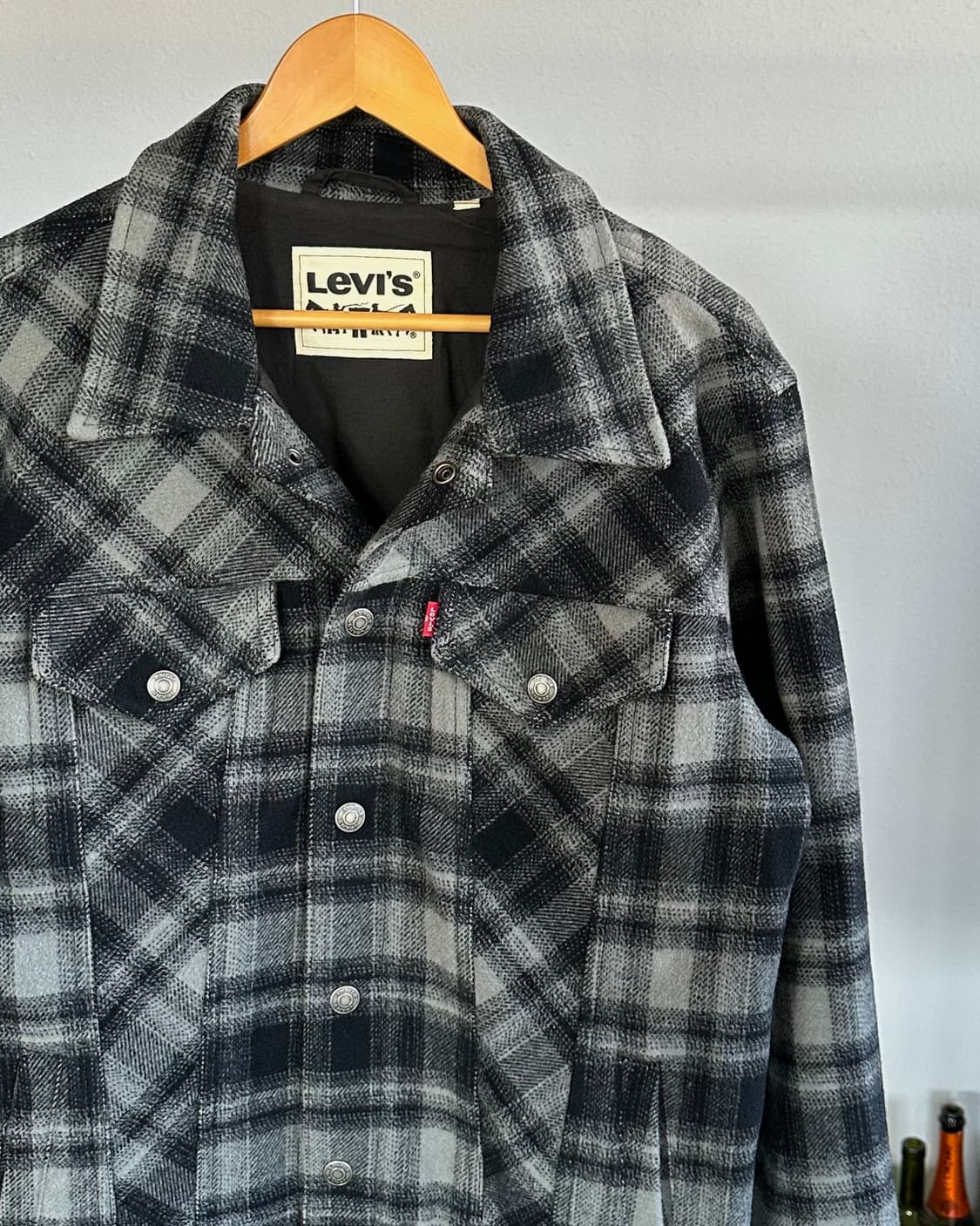 [M]리바이스 플란넬 체크 울 트러커 자켓 상품이미지4