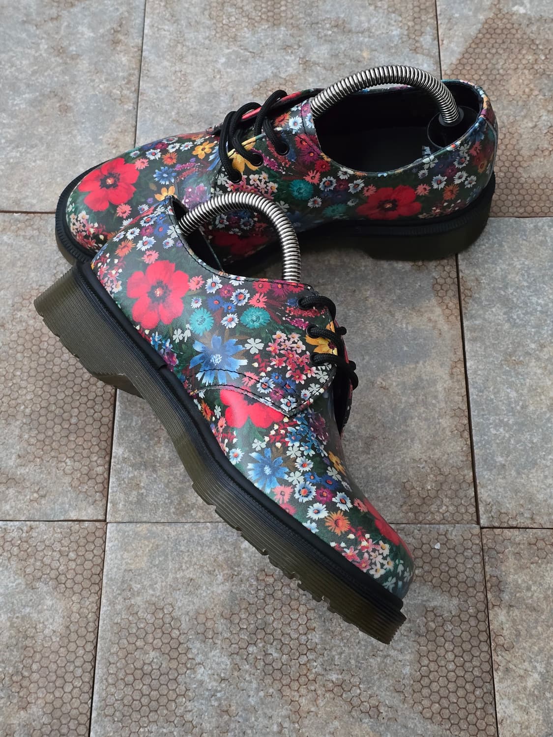 (230)닥터마틴 1461 플라워 3홀 구두 상품이미지4