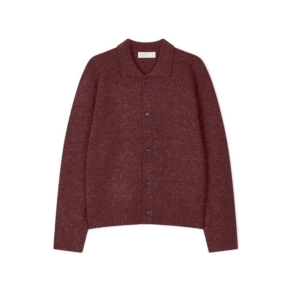 노운 nep yarn collar cardigan (wine) 상품이미지1