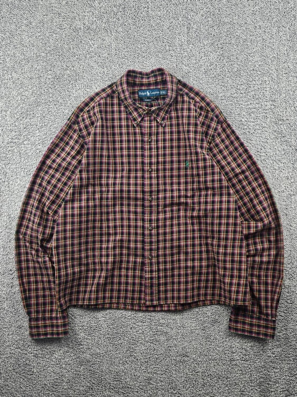 폴로랄프로렌 크롭 커스텀 체크 셔츠 ( XL ) / 11515 상품이미지1
