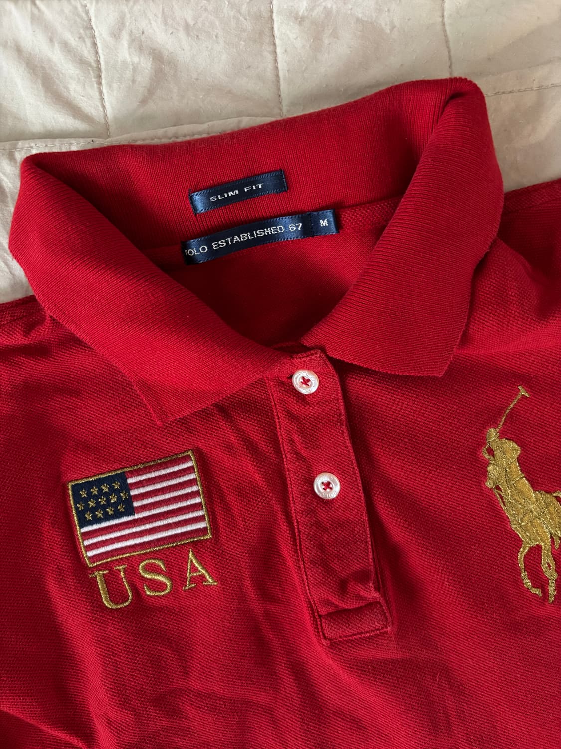 폴로 랄프로렌 빅포니 성조기 카라셔츠 상품이미지2