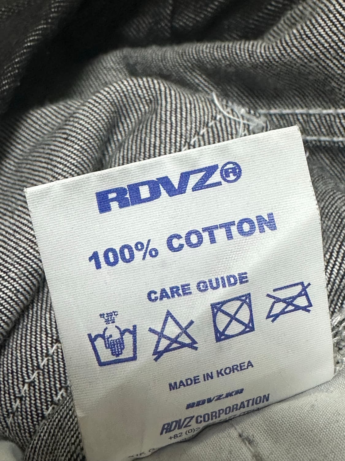 RDVZ 알디브이제트 스티치 포인트 데님 팬츠 L 블랙 상품이미지4