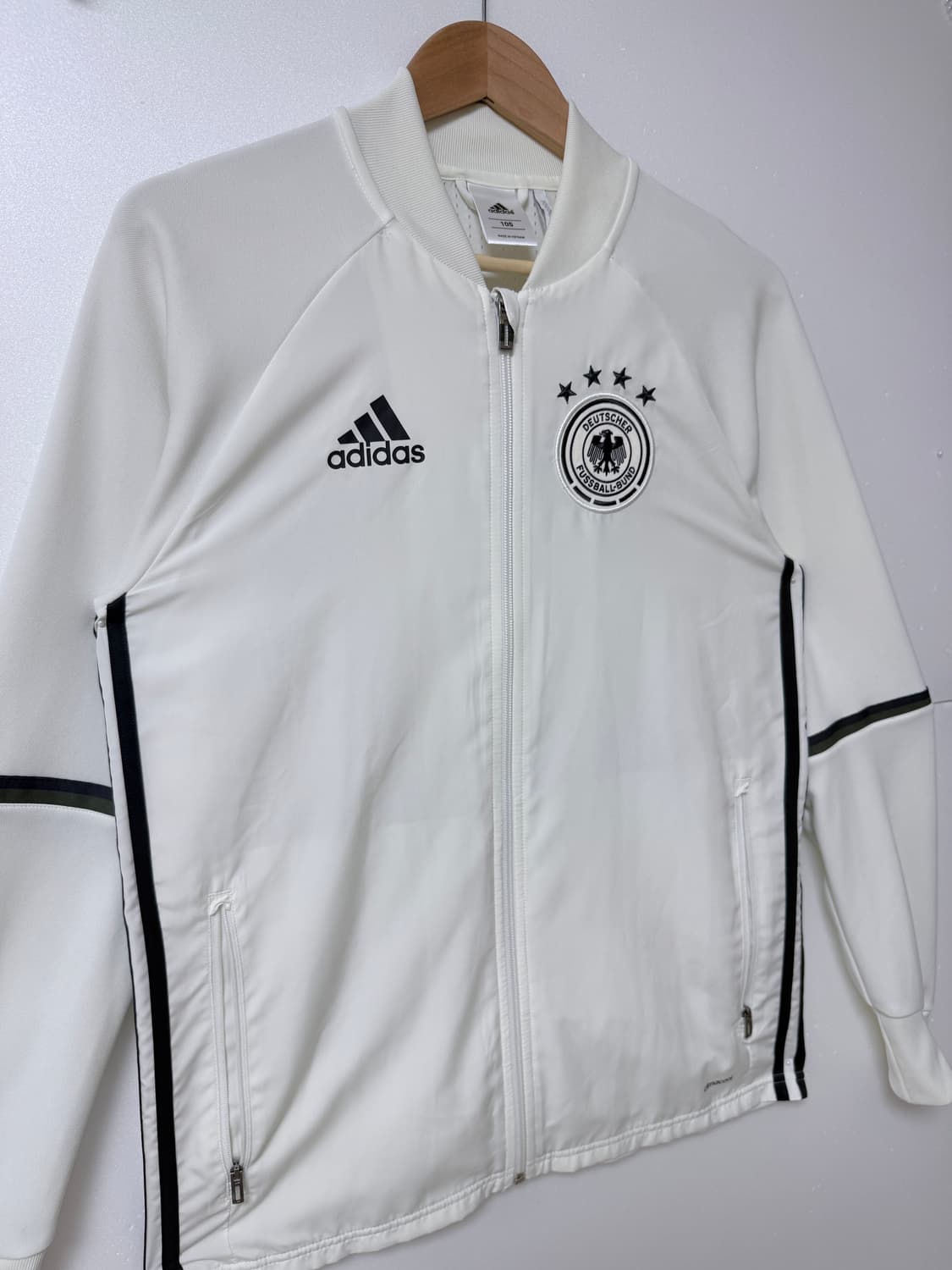 🤍 adidas 아디다스 독일국대 DFB 트랙탑 집업 화이트 105  상품이미지2