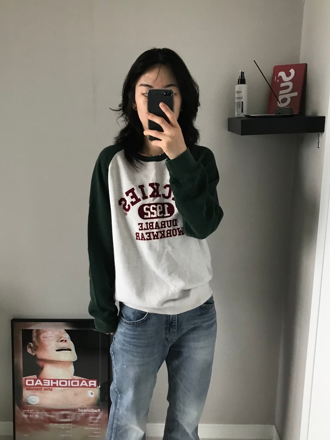 디키즈 중앙 프린팅 나그랑 패턴 맨투맨 상품이미지2