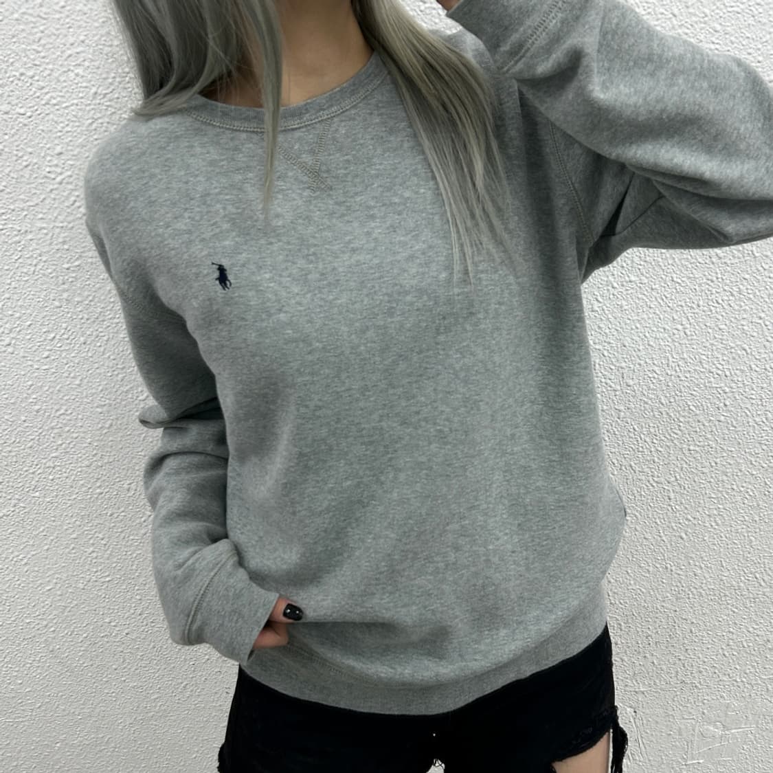 폴로 랄프로렌 네이비포니 그레이 맨투맨 XL 상품이미지1