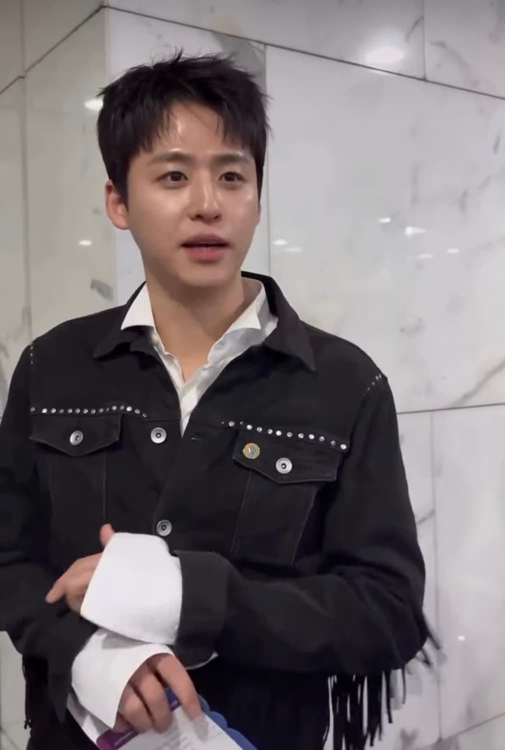 자라 스터드 프린지 데님 자켓 M  상품이미지4