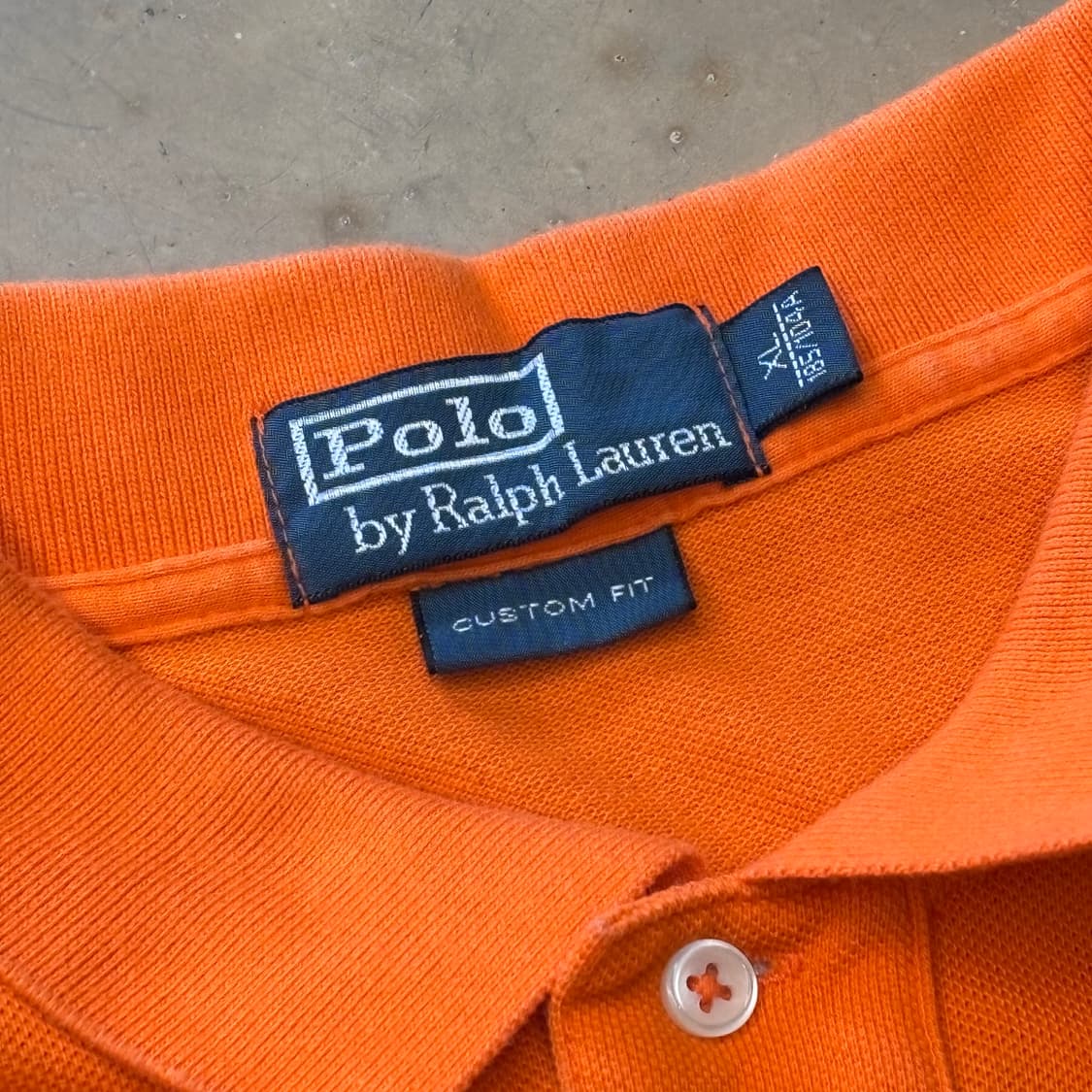 XL 폴로랄프로렌 빅포니 오렌지 카라 반팔 티셔츠 상품이미지4