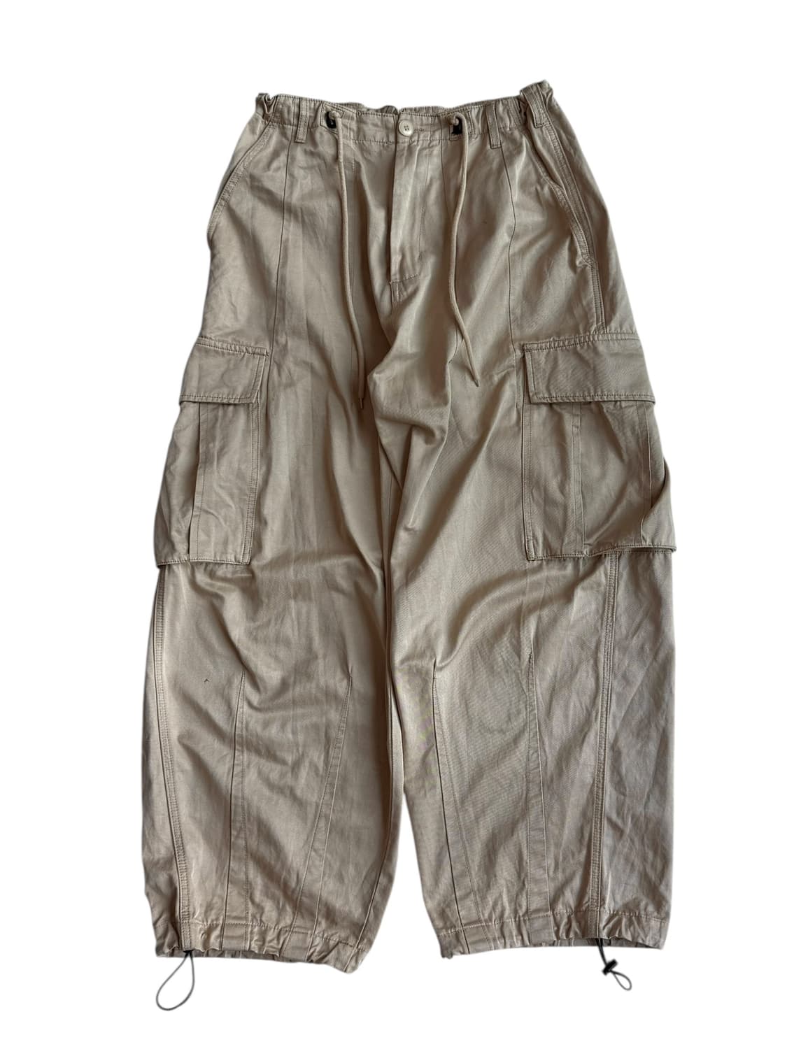 빈티지 베이지 와이드 카고팬츠 상품이미지5