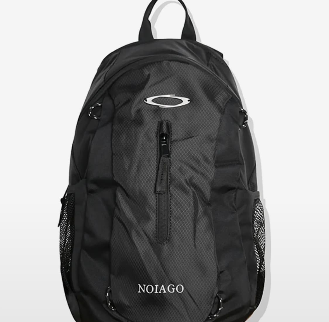 NOI1090 노이아고 멀티 로고 백팩 가방 (블랙) 상품이미지1