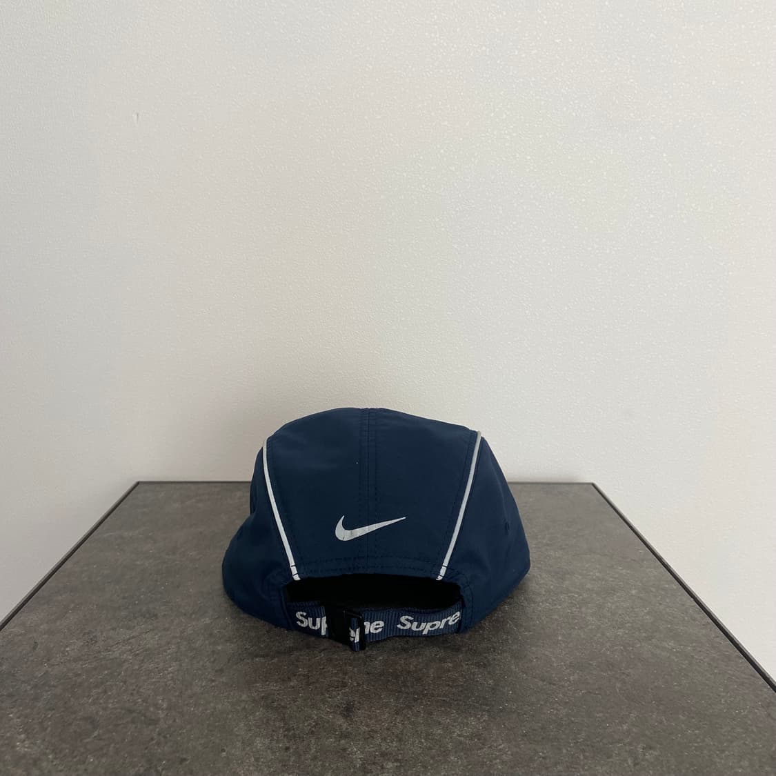 (OS) 슈프림 나이키 에어맥스 콜라보 캠프캡 모자 네이비 상품이미지4