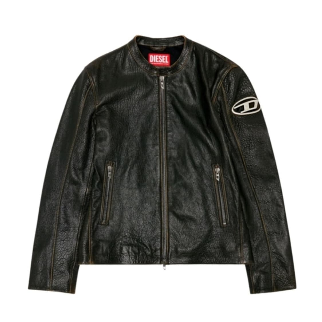 [48] 디젤 L-코브 레더 바이커 자켓 상품이미지3