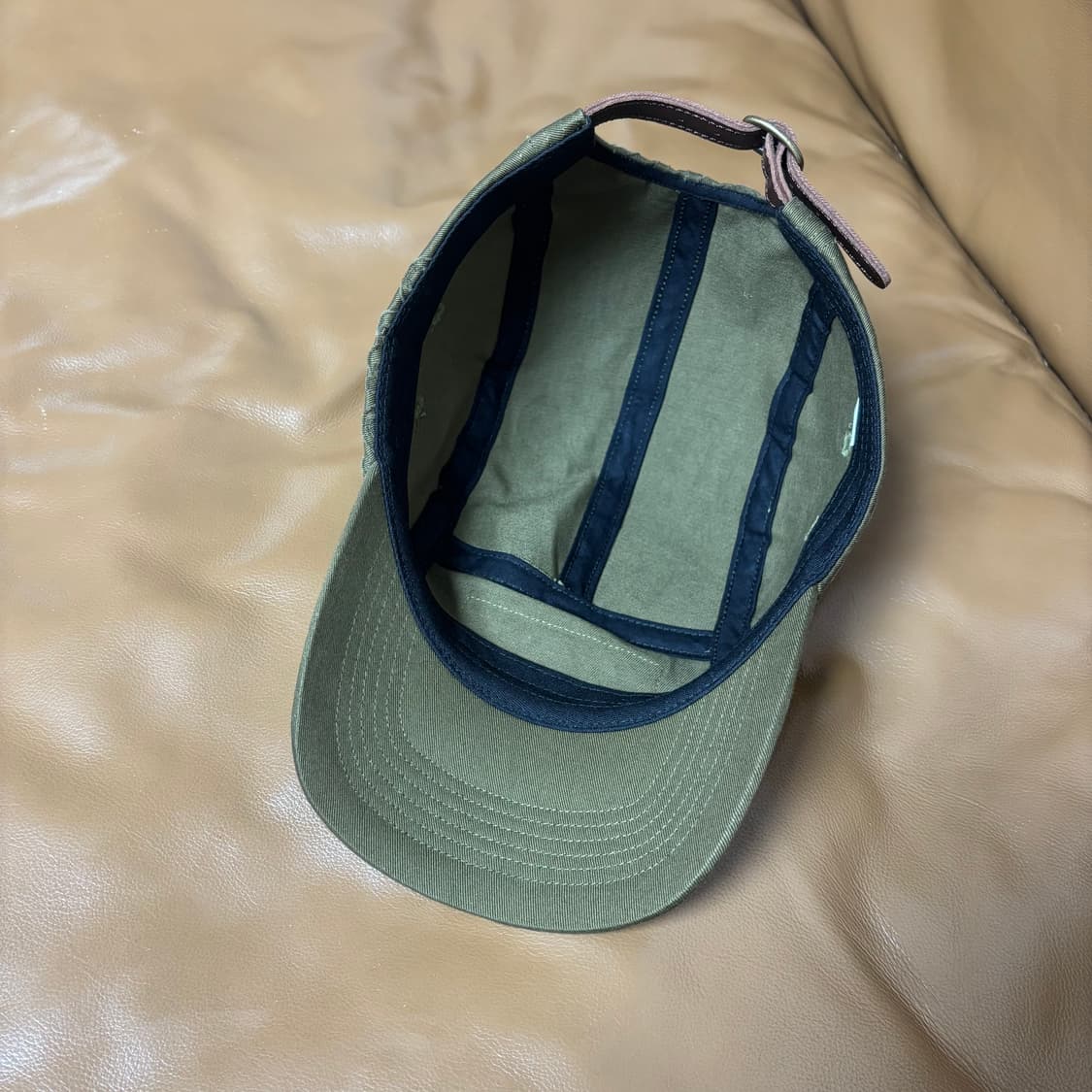 슈프림 캠프캡 모자 박스로고 레이저드 트윌 올리브 카키 상품이미지6