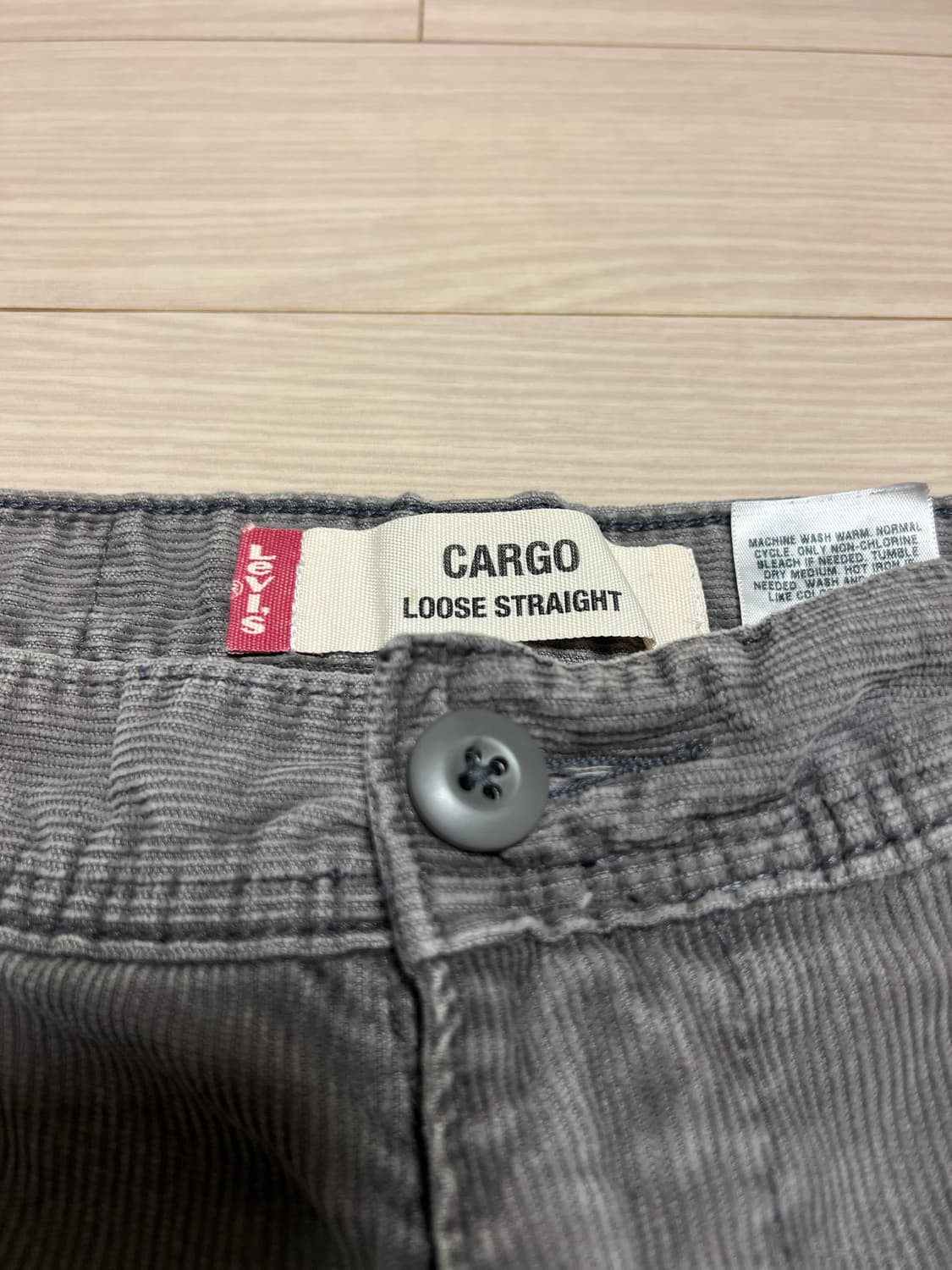 리바이스 코듀로이 카고 팬츠 루즈 스트레이트 / 그레이 (W32xL34) 상품이미지9