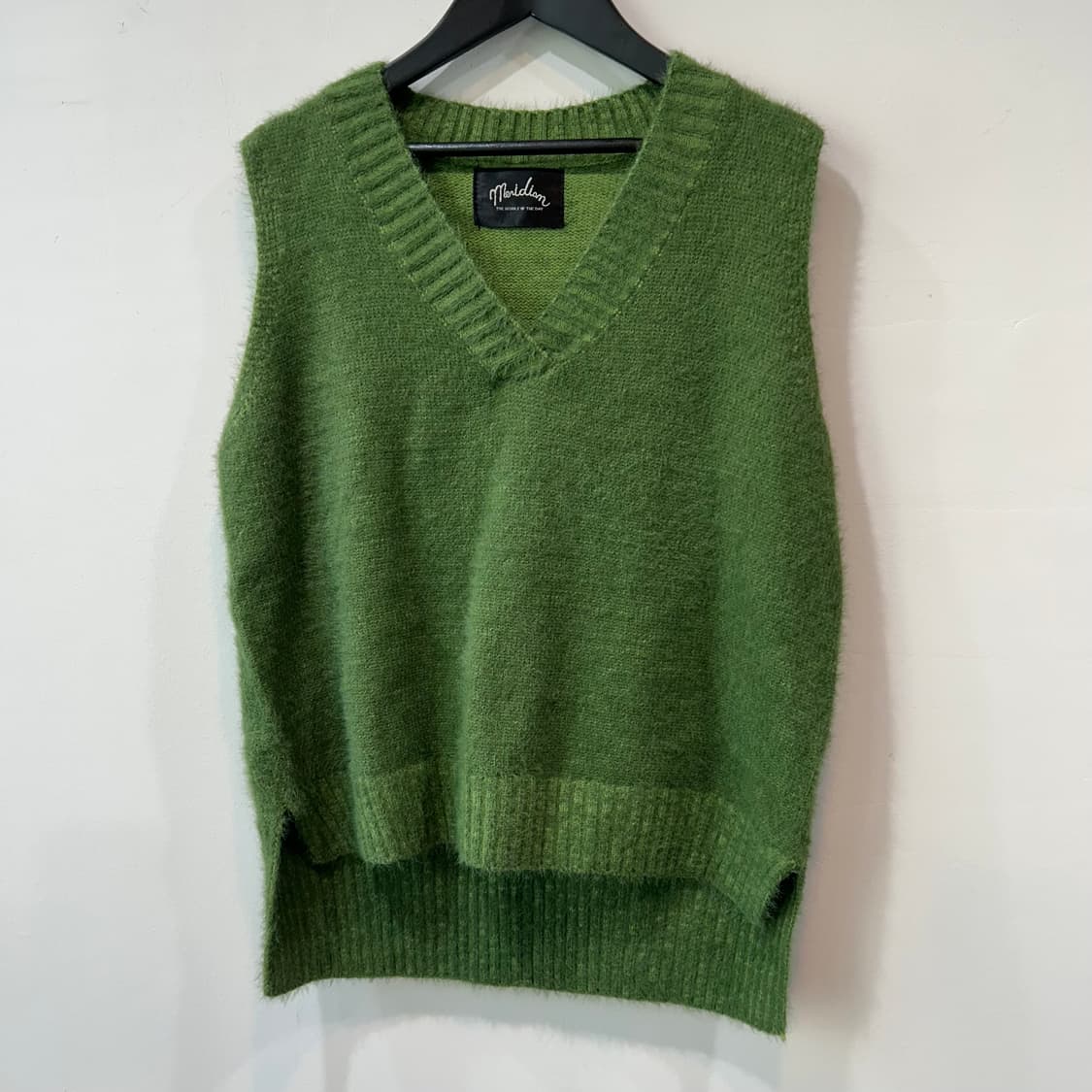 빈티지 그린 헤어리 베스트 상품이미지4