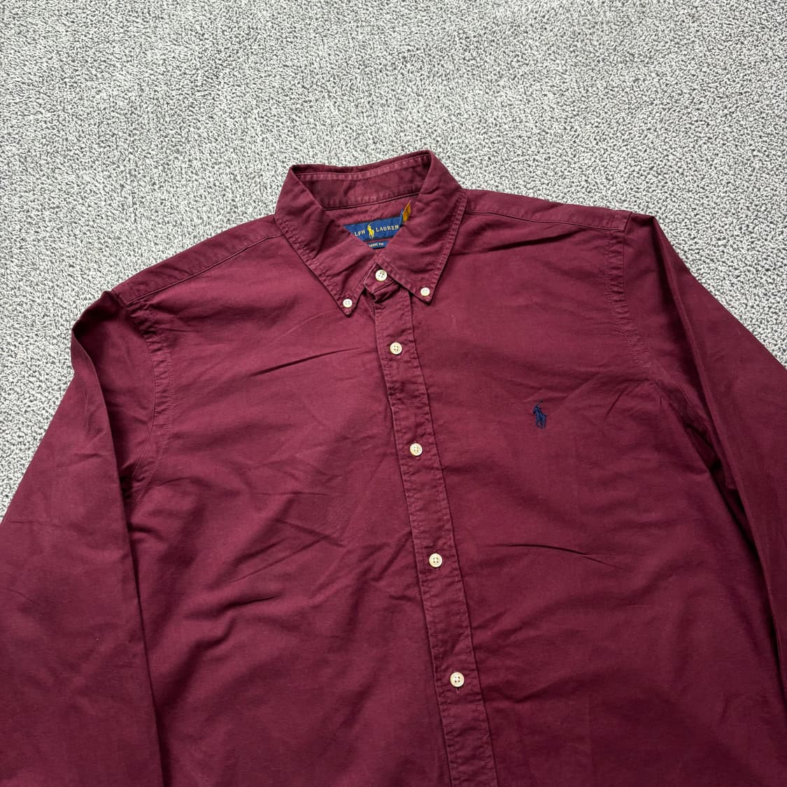 폴로 랄프로렌 버건디 포니 셔츠 상품이미지2
