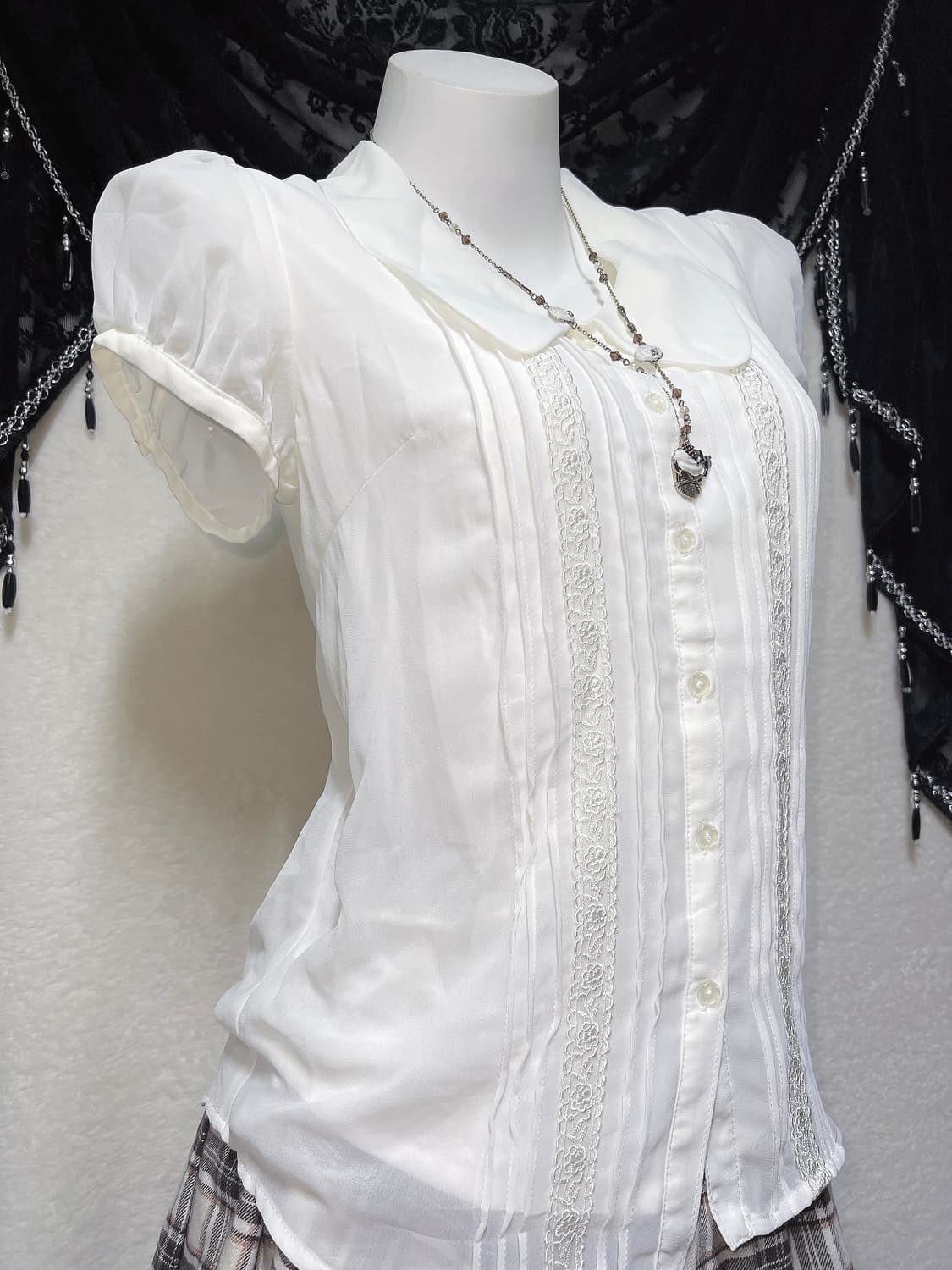 잉그니 라떼갸루 로맨틱 블라우스 로걀탑 모카브라운 블레이저 자켓 코디셋 상품이미지7