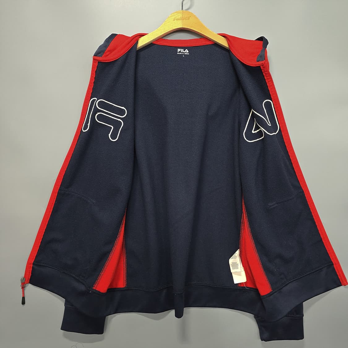 휠라(FILA) 빅로고 배색 후드집업 자켓 L 상품이미지6